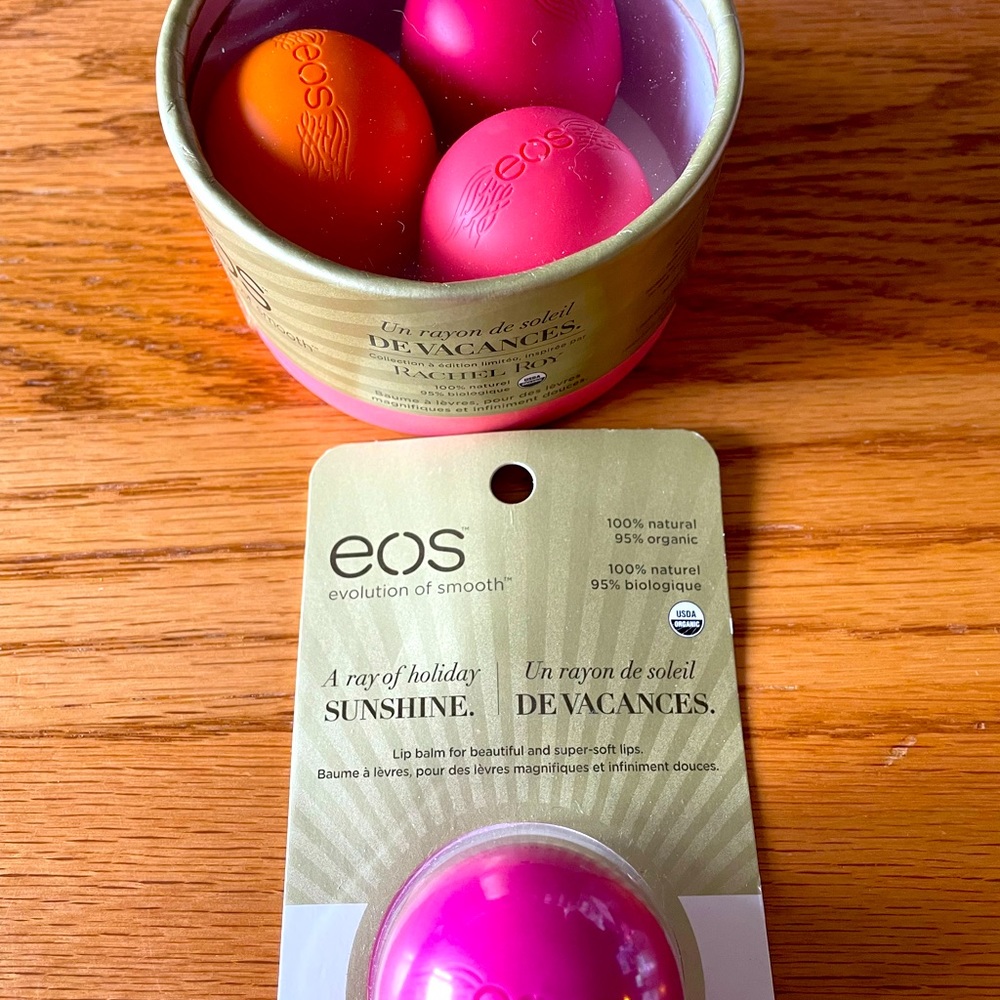 EOS Rachel Roy lip balms